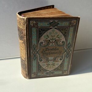 Antique German Christliches Vergissmeinnicht Christian Forget Me Not Keepsake